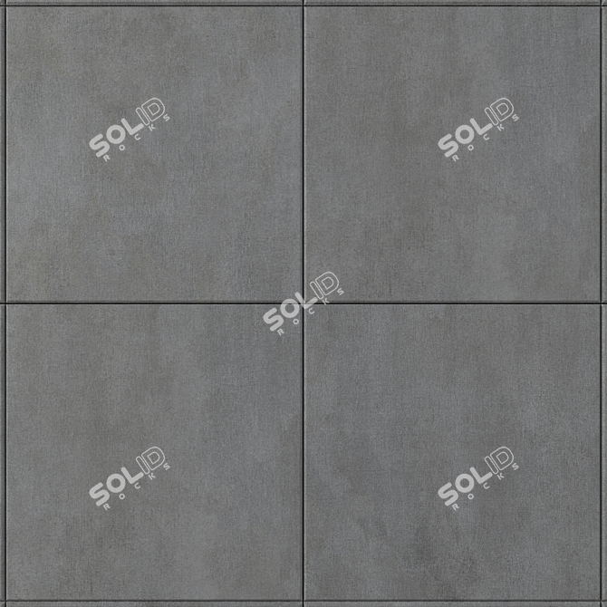 Savoy Anthracite Concrete Wall Tiles 3D model image 2