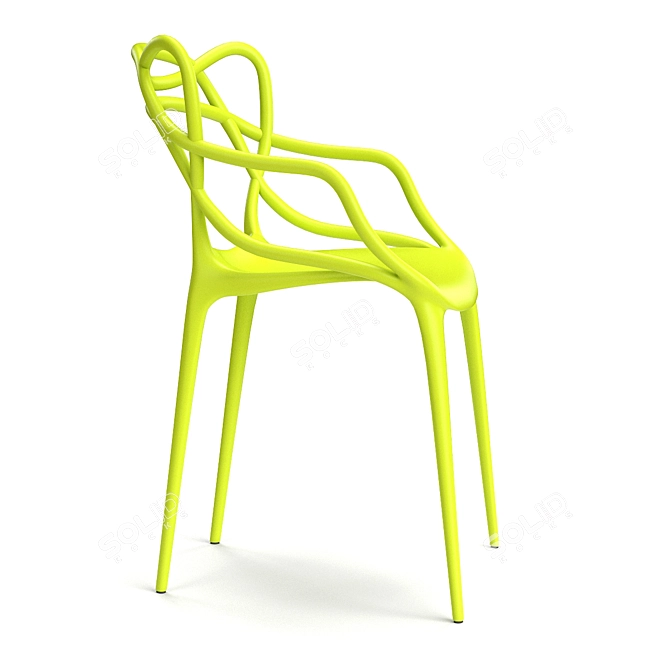 Sleek Viti Chair 3D model image 2