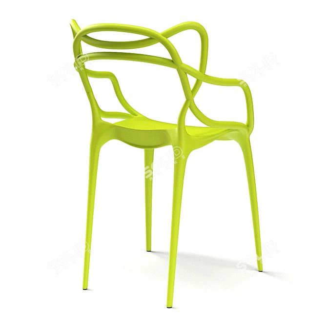 Sleek Viti Chair 3D model image 3