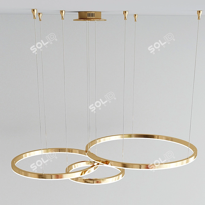 Modern Dimmable Pendant Lamp: Top Choice 3D model image 2