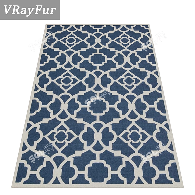 Luxury Carpet Set - High-Quality Textures 3D model image 2