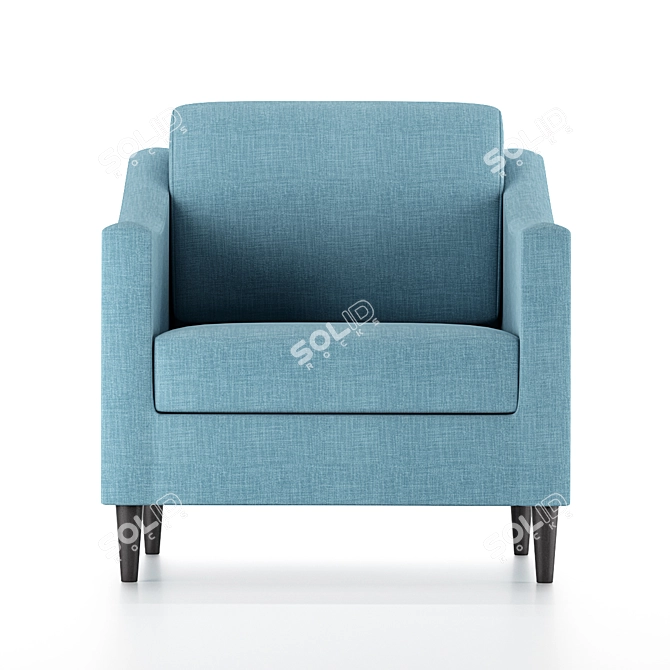 Seafoam Comfort: Decker Chair 3D model image 2