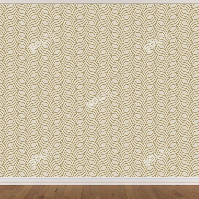 Seamless Wallpaper Set - 3 Colors 3D model image 3