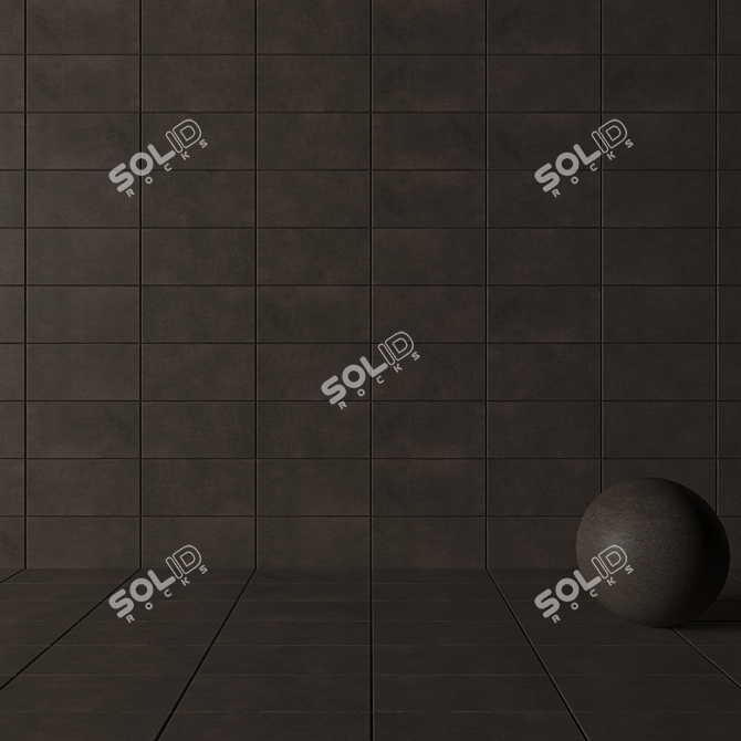 Lupus Vizon: Stylish Concrete Wall Tiles 3D model image 3