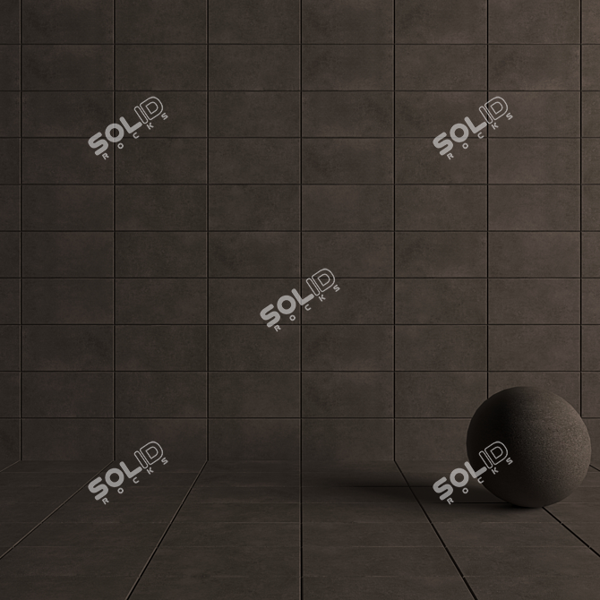 Lupus Vizon: Stylish Concrete Wall Tiles 3D model image 4