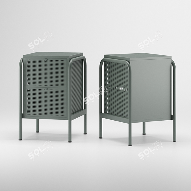 Nykkeby IKEA - Stylish 2-Drawer Dresser 3D model image 1