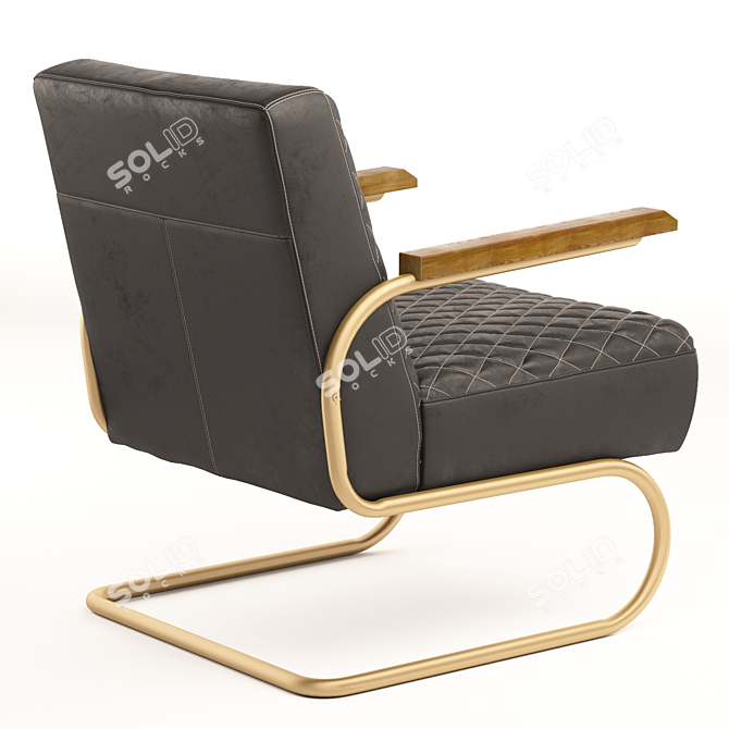 Luxury Ergonomic Office Chair 3D model image 2