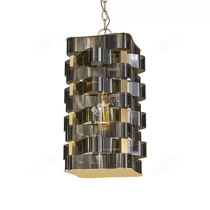 Elegant Martinique Chandelier 3D model image 1