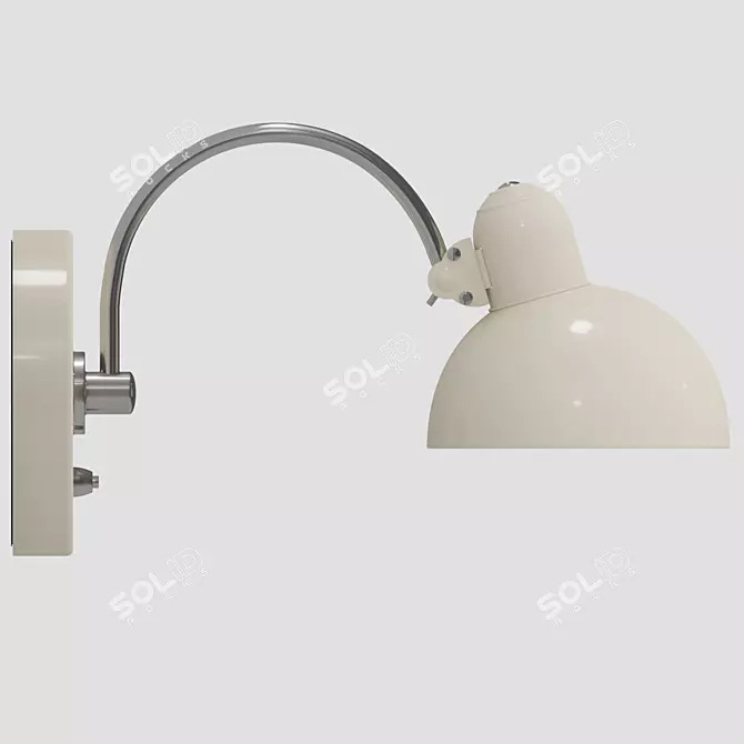  Sleek Ivory Kaiser Idell Wall Lamp 3D model image 1