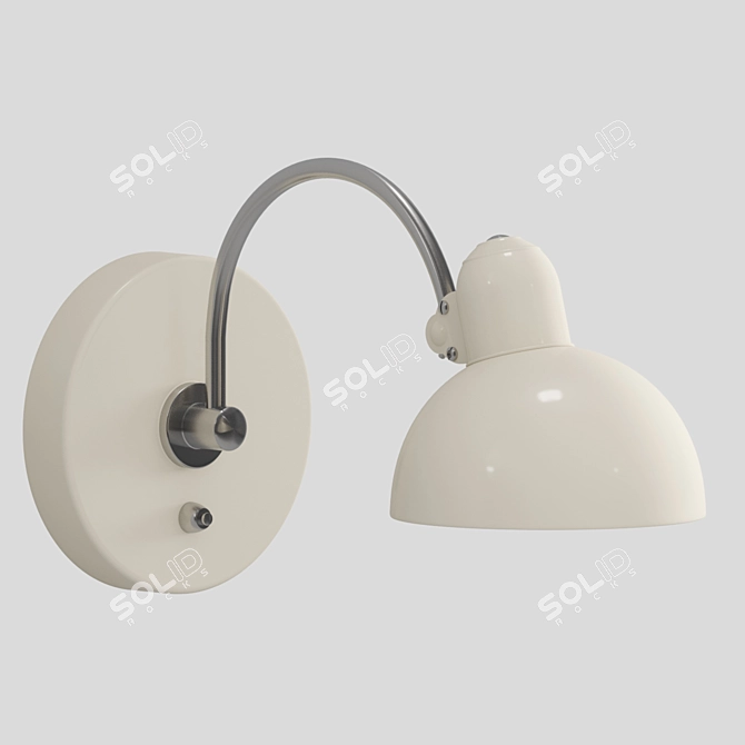  Sleek Ivory Kaiser Idell Wall Lamp 3D model image 2