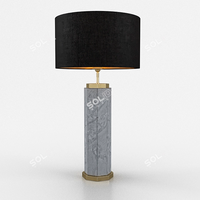 Elegant Eichholtz Newman Marble Table Lamp 3D model image 7