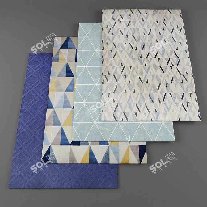 Elegant Collection: De Dimora Rugs! 3D model image 1