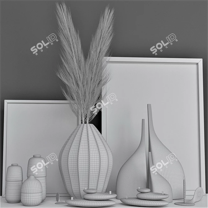 Modern Decore Set 3D model image 5