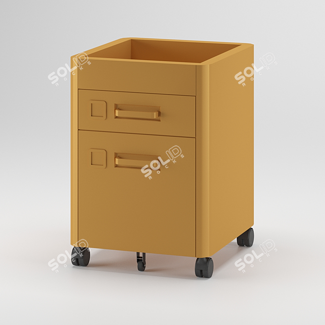 Mobile Drawer Cabinet - 42x61 cm 3D model image 1