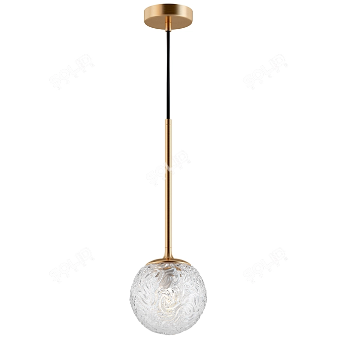 Maytoni Ligero Brass Pendant Lamp 3D model image 1