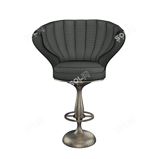 Sleek TurboDoop Stool 3D model image 10