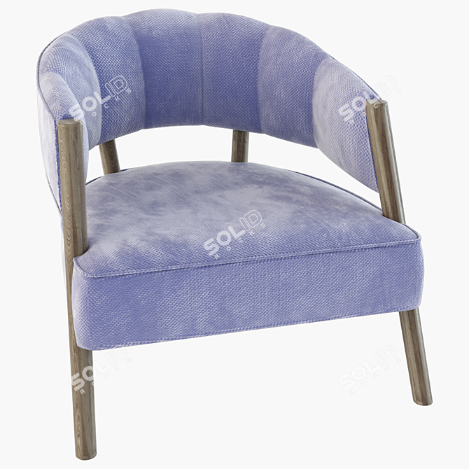 Elegant Ellen Armchair: High-quality 3D Model 3D model image 1