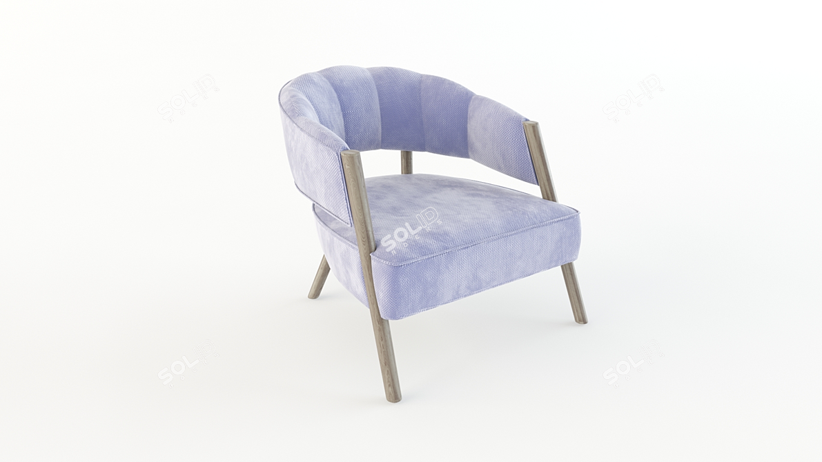 Elegant Ellen Armchair: High-quality 3D Model 3D model image 2