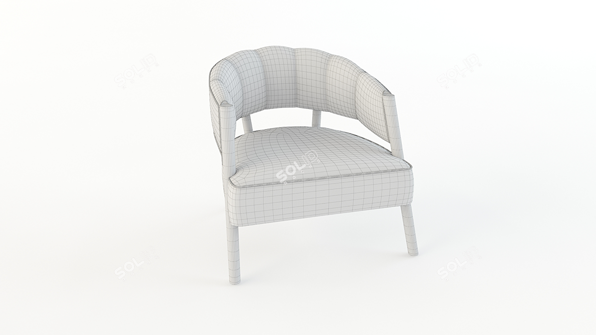 Elegant Ellen Armchair: High-quality 3D Model 3D model image 5