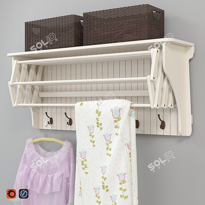 Provance Clothes Dryer 3D model image 1