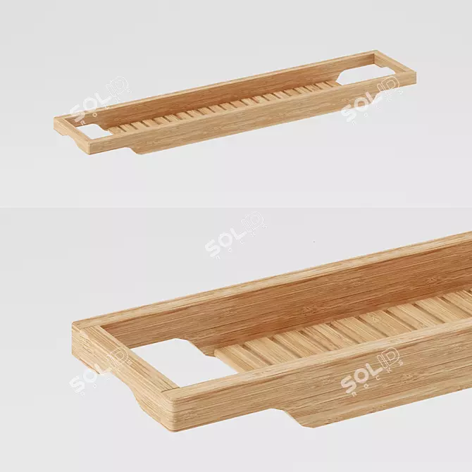 Bamboo Bath Shelf, Havern IKEA 3D model image 1