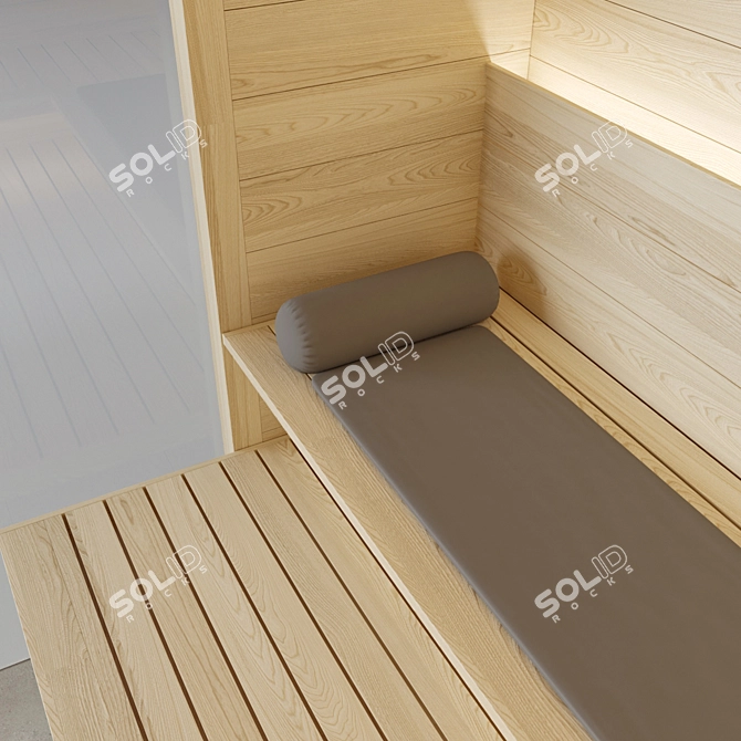 Electric Hidden Heater Sauna 3D model image 3