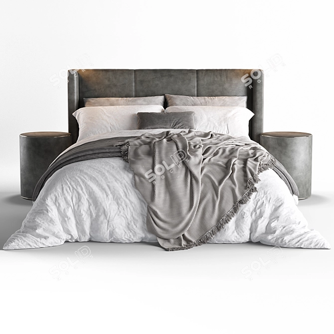 Restoration Hardware Lawson Queen Bed 3D model image 2