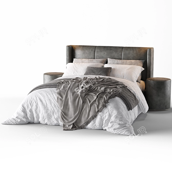 Restoration Hardware Lawson Queen Bed 3D model image 3