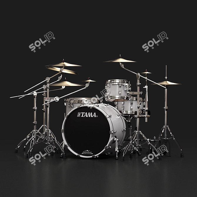 Tama Performer Drum Set: Smooth, Adjustable, and Versatile 3D model image 1