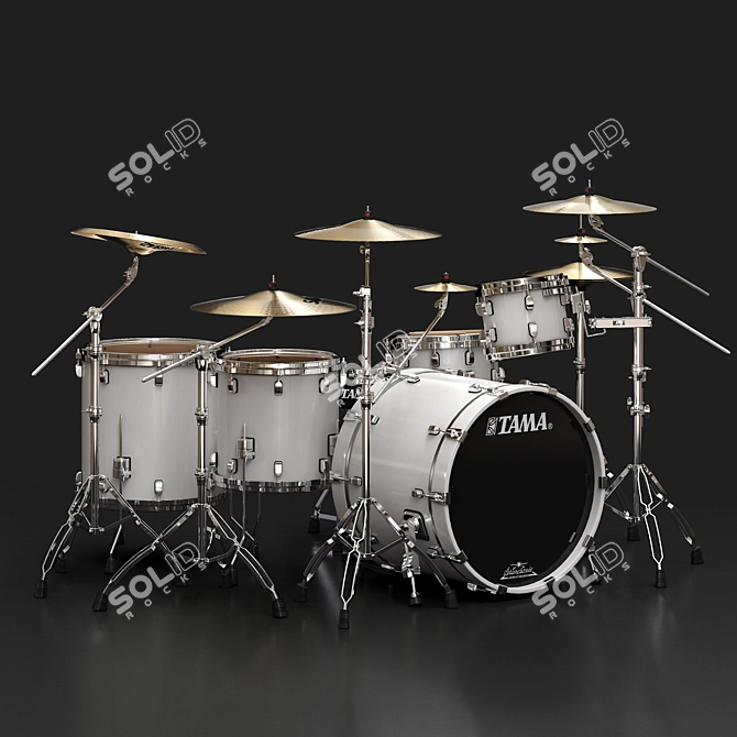 Tama Performer Drum Set: Smooth, Adjustable, and Versatile 3D model image 3