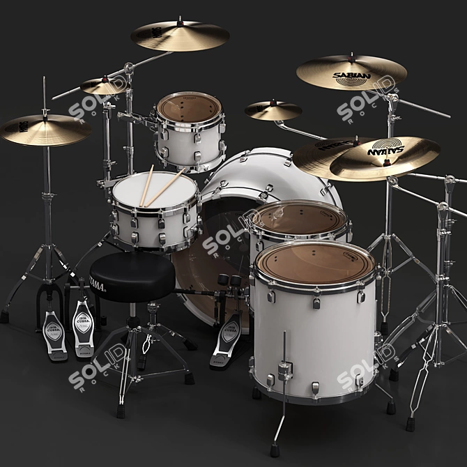 Tama Performer Drum Set: Smooth, Adjustable, and Versatile 3D model image 4