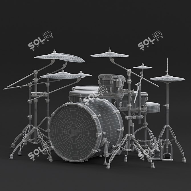 Tama Performer Drum Set: Smooth, Adjustable, and Versatile 3D model image 5