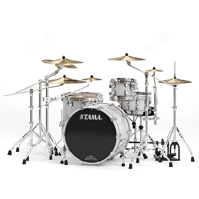 Tama Performer Drum Set: Smooth, Adjustable, and Versatile 3D model image 6