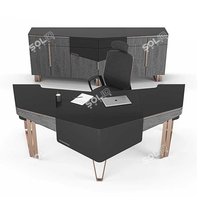 Sleek Eagle Office Set 3D model image 3