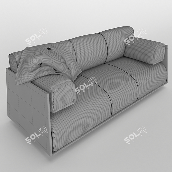 Professional 3D Sofa Model: Highly Detailed & Ready for Architectural Visualizations 3D model image 5