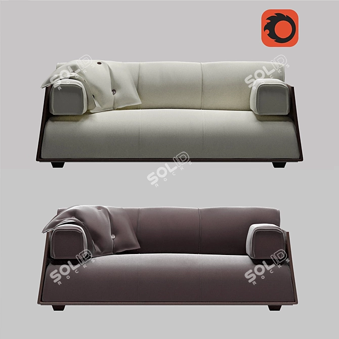 Professional 3D Sofa Model: Highly Detailed & Ready for Architectural Visualizations 3D model image 6