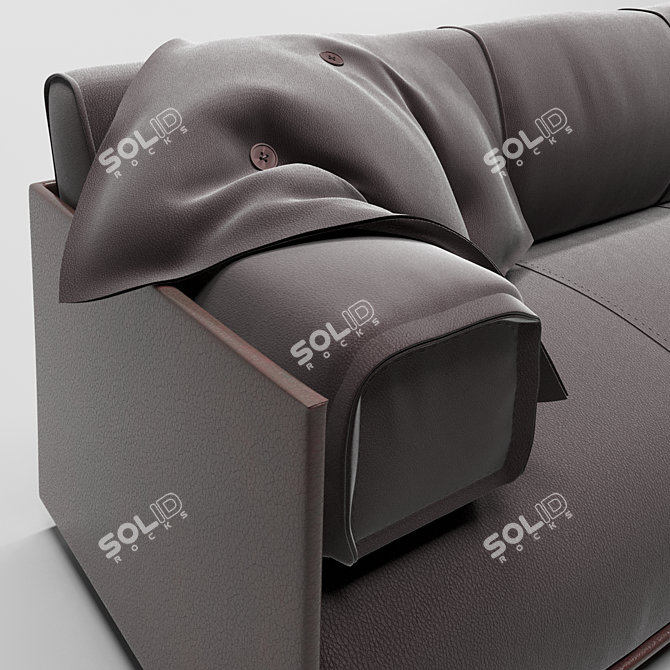 Professional 3D Sofa Model: Highly Detailed & Ready for Architectural Visualizations 3D model image 8
