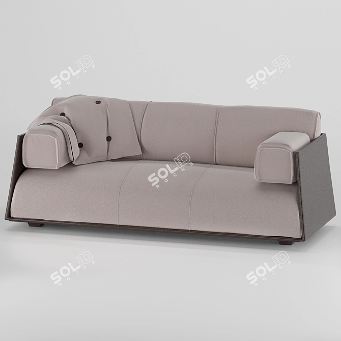 Professional 3D Sofa Model: Highly Detailed & Ready for Architectural Visualizations 3D model image 14