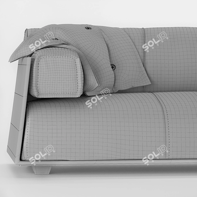 Professional 3D Sofa Model: Highly Detailed & Ready for Architectural Visualizations 3D model image 16