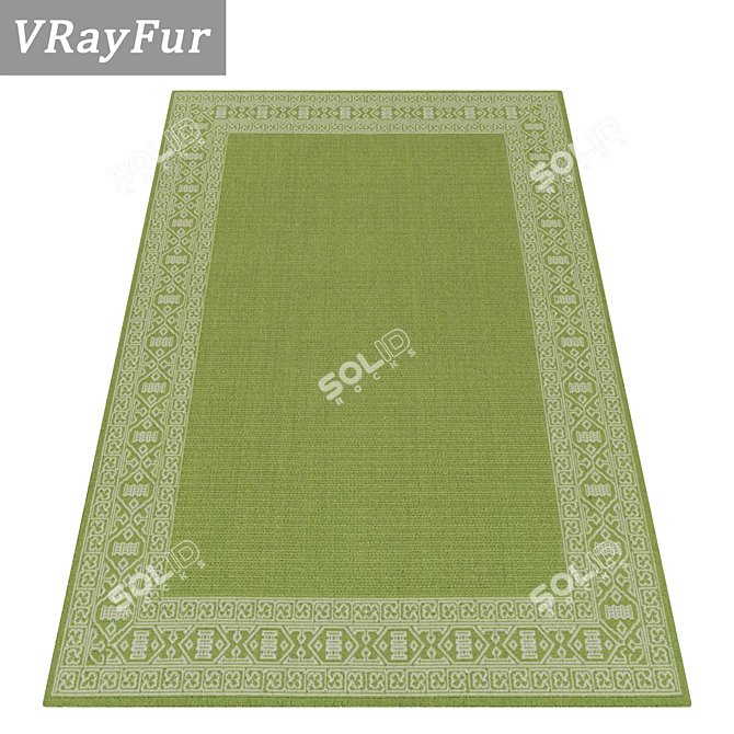 Luxury Carpet Set: High-Quality Textures 3D model image 2