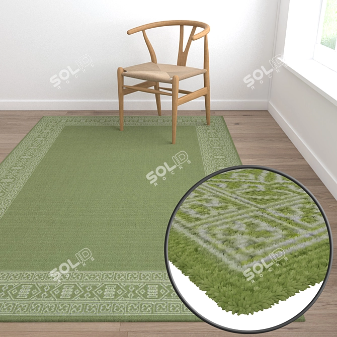 Luxury Carpet Set: High-Quality Textures 3D model image 5