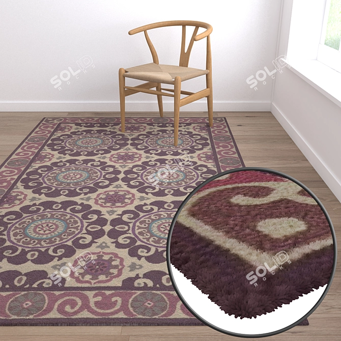 Luxury Carpet Set 873 3D model image 5