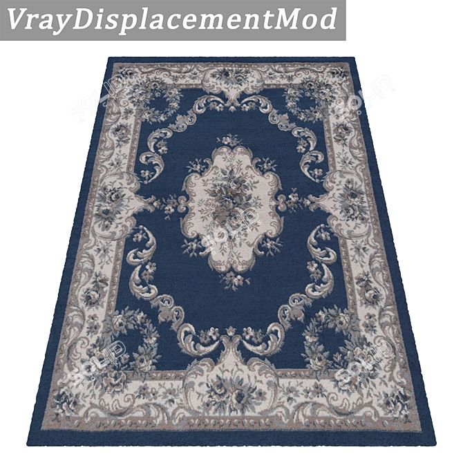 Versatile 3-Piece Carpet Set 3D model image 3