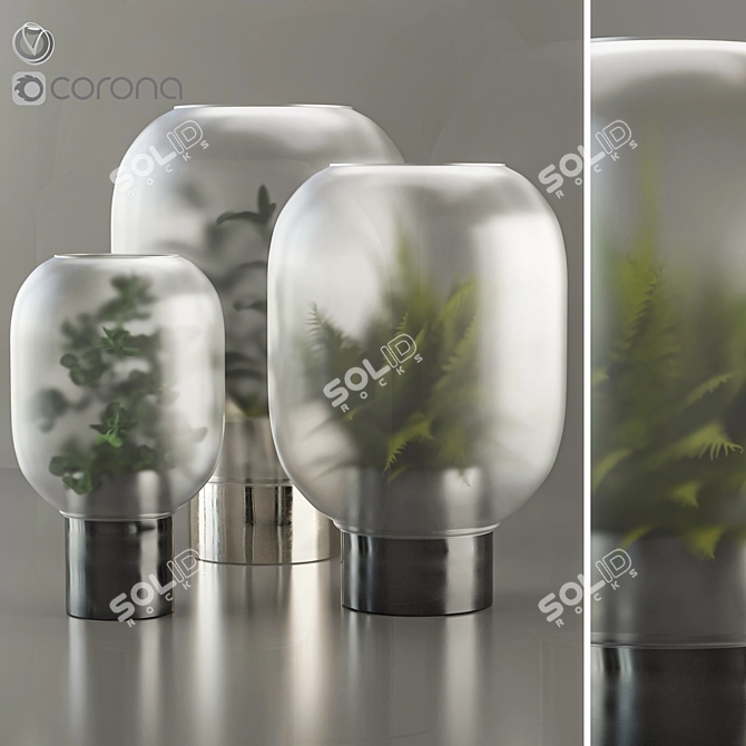 MistGlow Planter 3D model image 1