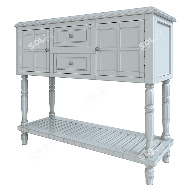 Decarlo Console Table 3D model image 4