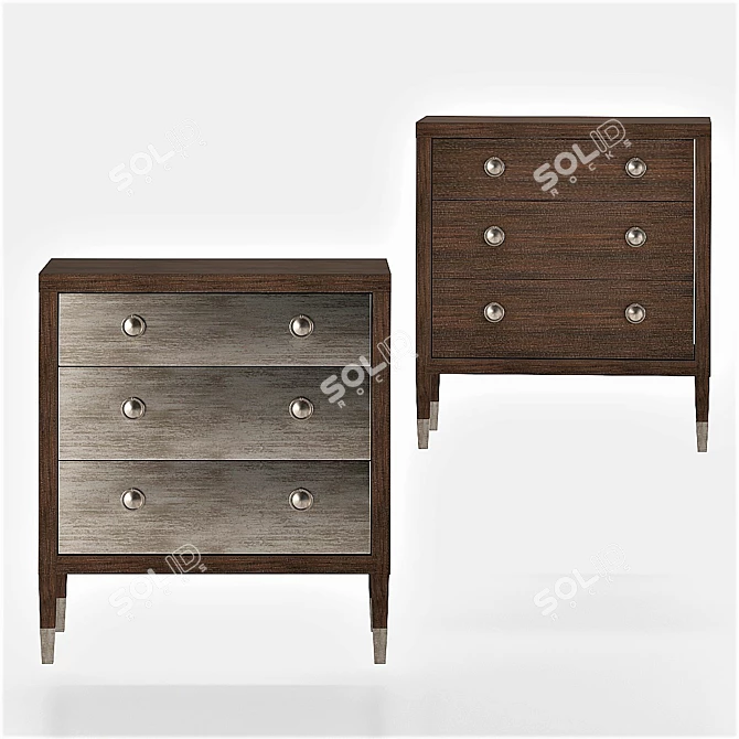 Elegant Clarendon Nightstand | Bernhardt 3D model image 2