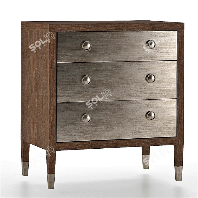 Elegant Clarendon Nightstand | Bernhardt 3D model image 3