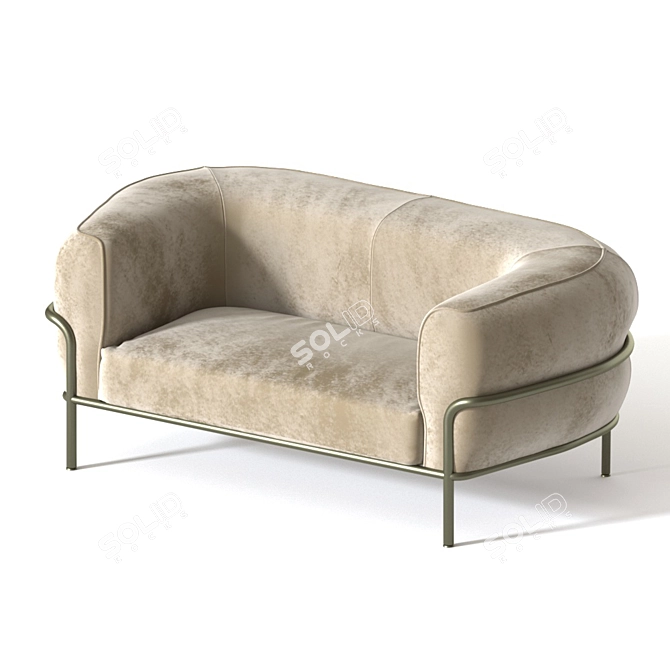 Sophie Sofa: Elegant Design by Gallotti & Radice 3D model image 1