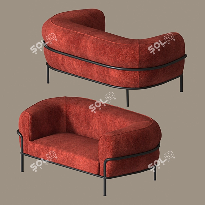 Sophie Sofa: Elegant Design by Gallotti & Radice 3D model image 4