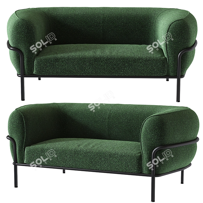 Sophie Sofa: Elegant Design by Gallotti & Radice 3D model image 6